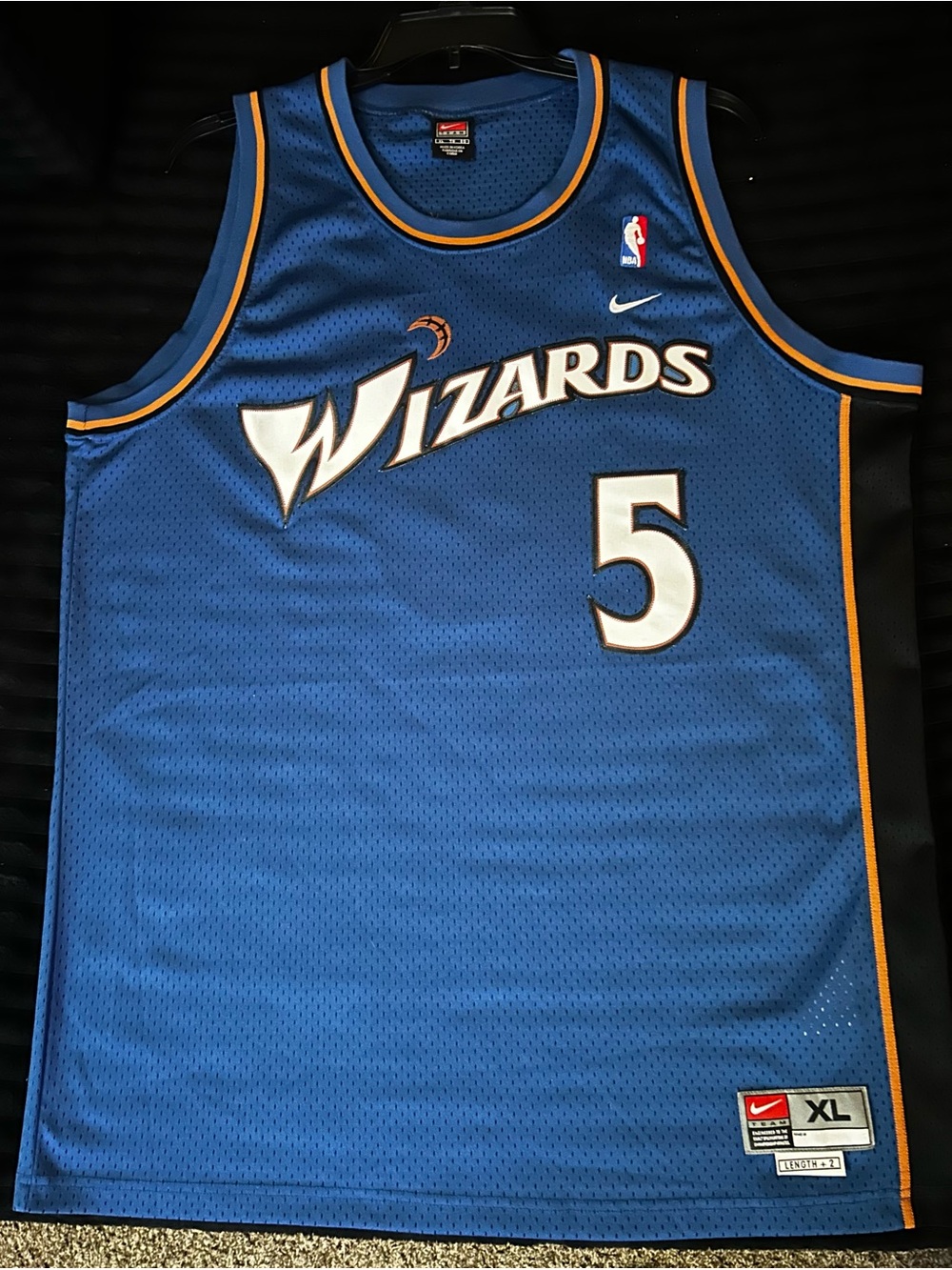 Vintage Nike Kwame Brown Washington Wizzards Authentic Jersey #5